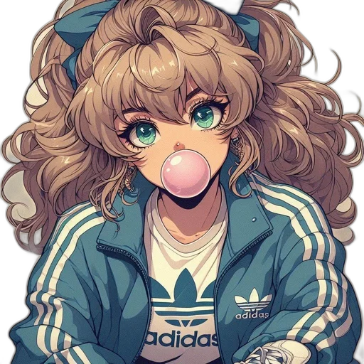jacket, face, staff, dragon, anime, vaporwave, pixel art, cartoon transparent PNG cut-out