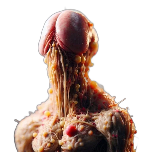 food, hair, creature, animal, concept art, 3d render, photorealistic, artistic transparent PNG cut-out