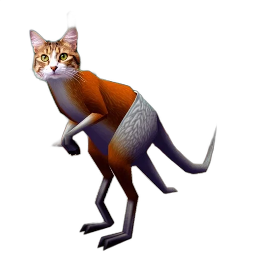 animal, creature, staff, concept art, 3d render, pixel art, fantasy art, screenshot transparent PNG cut-out