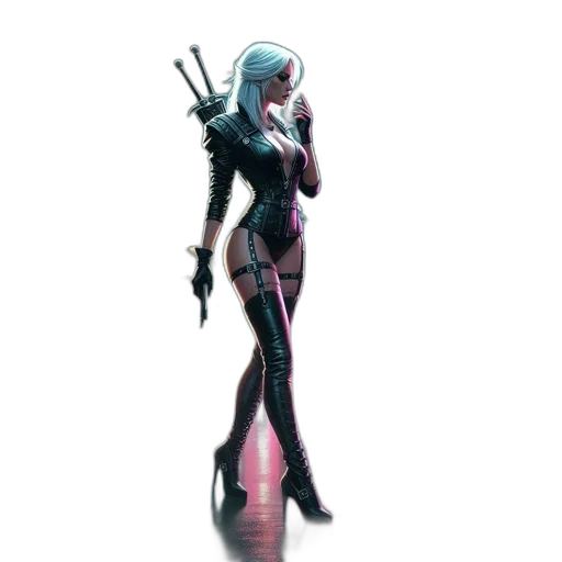 robot, weapon, staff, sword, concept art, cyberpunk, comic book art, fantasy art transparent PNG cut-out