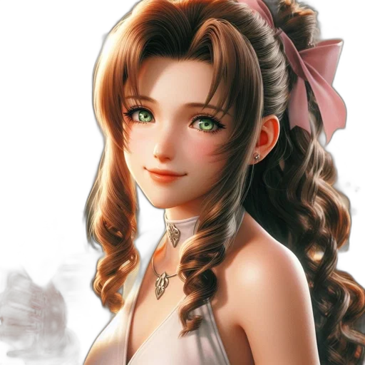 face, staff, dress, fantasy art, photorealistic, anime, oil painting, festive transparent PNG cut-out
