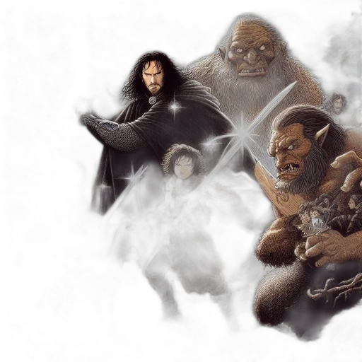 concept art, fantasy art, comic book art, photorealistic, outer space, fire, fog, lord transparent PNG cut-out
