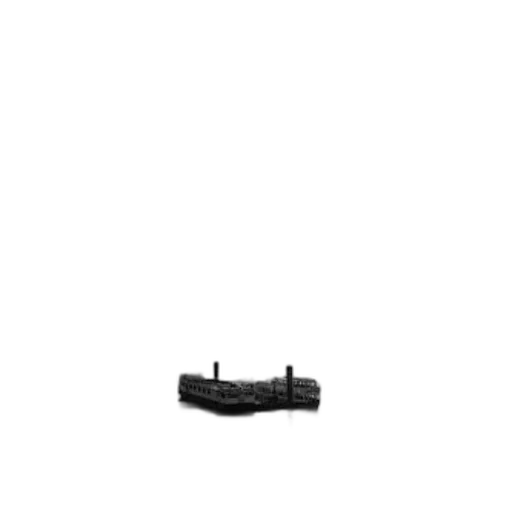 shoes, weapon, furniture, crown, 3d render, photorealistic, black, white transparent PNG cut-out