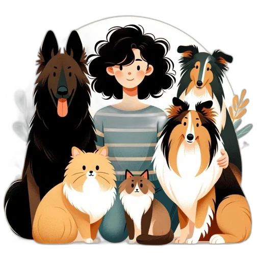 cartoon, fantasy art, concept art, pixel art, young, woman, curly, hair transparent PNG cut-out