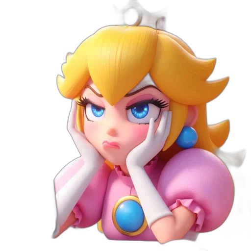 face, crown, weapon, dress, 3d render, concept art, pixel art, vaporwave transparent PNG cut-out