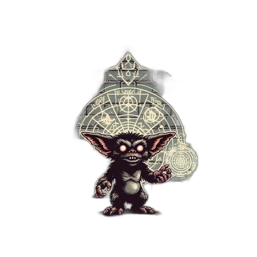 hat, creature, mask, staff, concept art, fantasy art, 3d render, pixel art transparent PNG cut-out