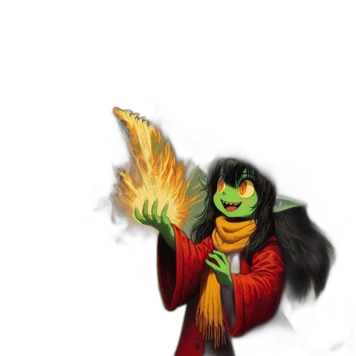 dragon, staff, jacket, mask, fantasy art, concept art, comic book art, pixel art transparent PNG cut-out