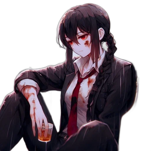 staff, jacket, anime, pixel art, concept art, cyberpunk, neon lights, dark transparent PNG cut-out