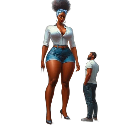 dress, concept art, 3d render, fantasy art, large, woman, voluminous, afro transparent PNG cut-out