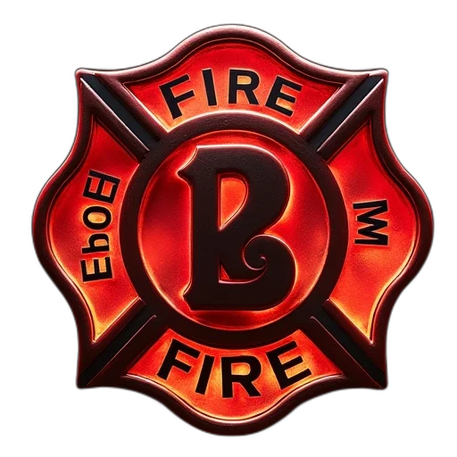 staff, fire, firefighter, emblem, ems, cross transparent PNG cut-out