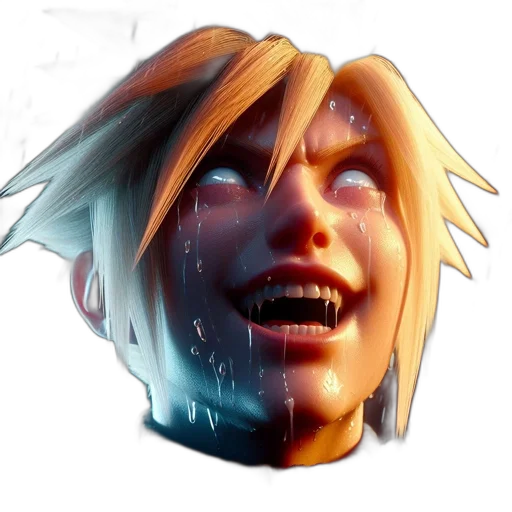 face, mask, creature, weapon, concept art, 3d render, photorealistic, cyberpunk transparent PNG cut-out