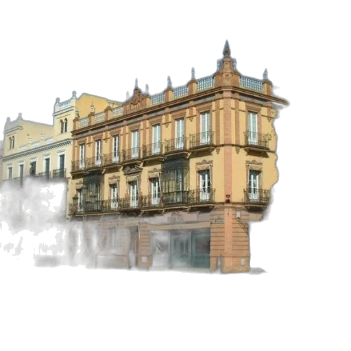 building, crown, concept art, photorealistic, 3d render, watercolor, city street, picturesque transparent PNG cut-out