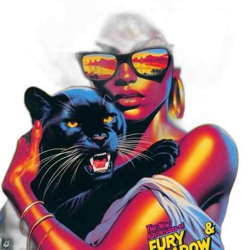 comic book art, cyberpunk, concept art, poster, new, adventures, furry, road transparent PNG cut-out