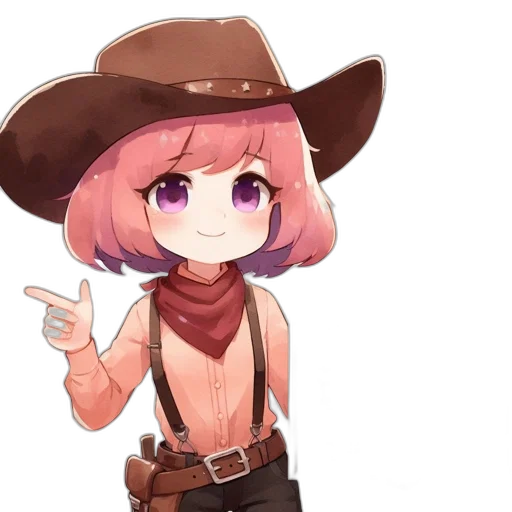 hat, weapon, staff, animal, anime, pixel art, cartoon, watercolor transparent PNG cut-out