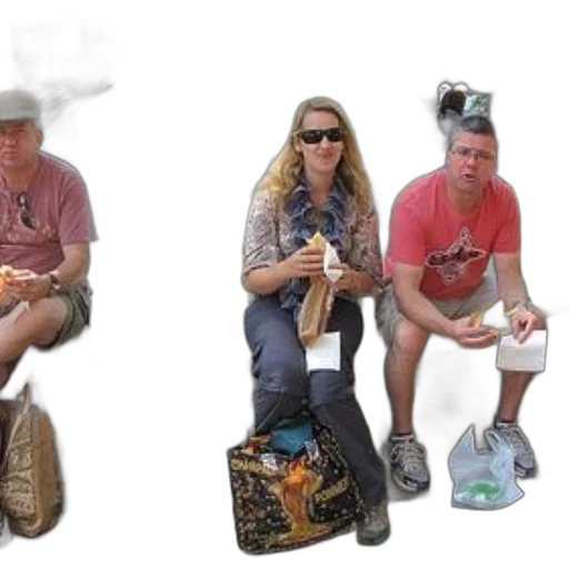 hat, shoes, staff, fire, outer space, three, people, sitting transparent PNG cut-out
