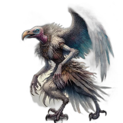 creature, animal, dragon, concept art, fantasy art, photorealistic, watercolor, dark transparent PNG cut-out