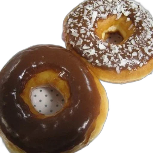 food, crown, jewelry, photorealistic, 3d render, two, glazed, donuts transparent PNG cut-out
