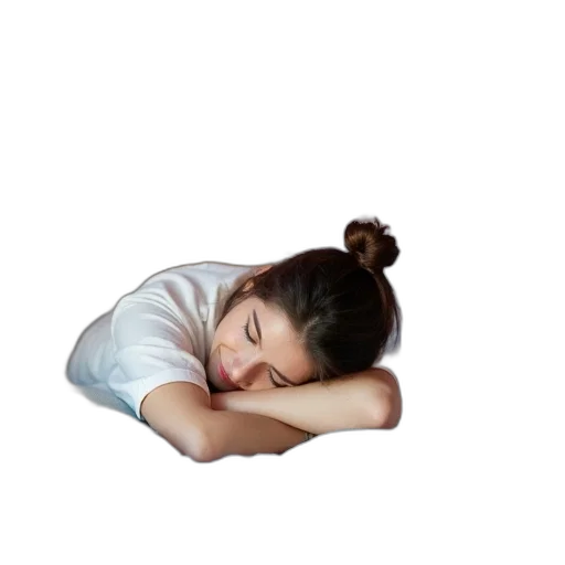 face, staff, photorealistic, pixel art, 3d render, concept art, woman, lying transparent PNG cut-out