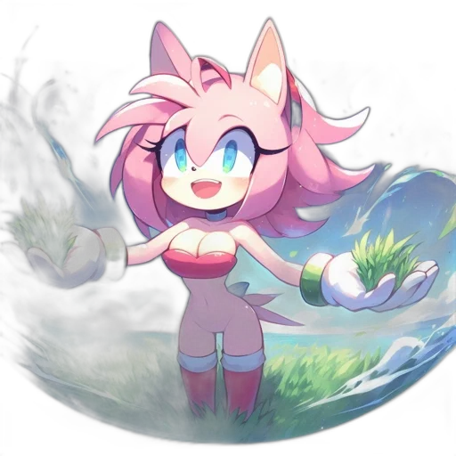 creature, staff, animal, flower transparent PNG cut-out