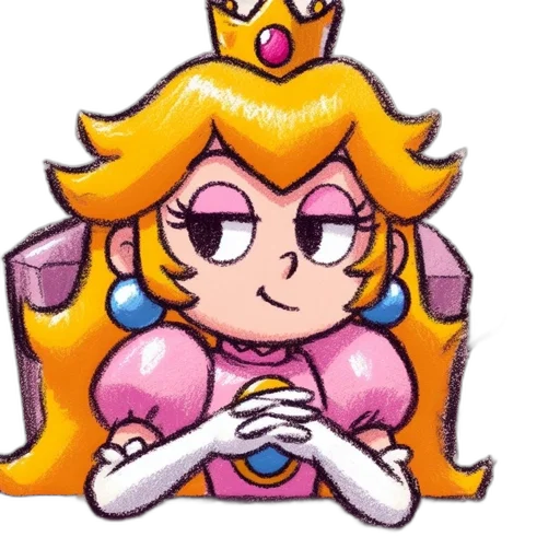 crown, robot, staff, dress, pixel art, concept art, anime, vaporwave transparent PNG cut-out