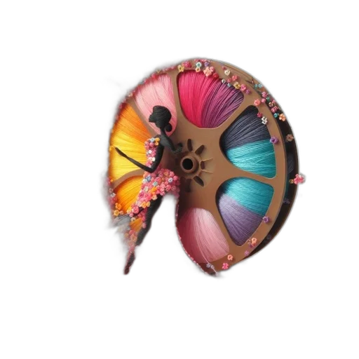 jewelry, umbrella, crown, flower, concept art, 3d render, photorealistic, fantasy art transparent PNG cut-out