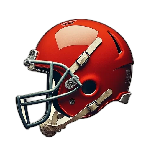 red, evolution, football, helmet transparent PNG cut-out