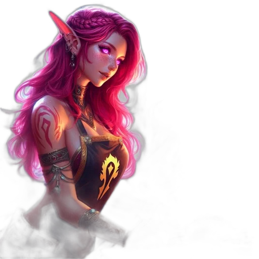 fantasy art, concept art, pixel art, photorealistic, dark, neon, colorful, golden transparent PNG cut-out