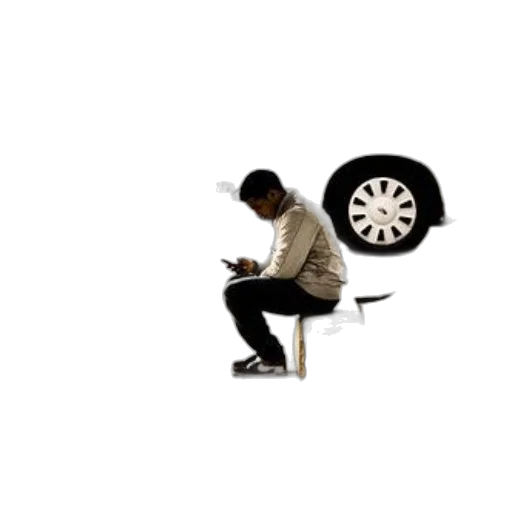 car, furniture, staff, shoes, concept art, man, sits, ledge transparent PNG cut-out
