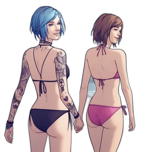concept art, cyberpunk, comic book art, fantasy art, blue, pastel, colorful, neon transparent PNG cut-out