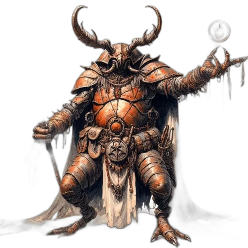 creature, concept art, fantasy art, comic book art, pixel art, earth tones, dark, humanoid transparent PNG cut-out
