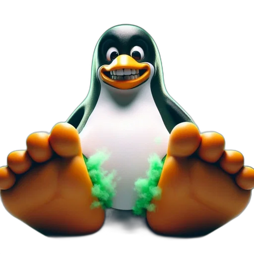 animal, creature, 3d render, pixel art, concept art, green, smiling, penguin transparent PNG cut-out