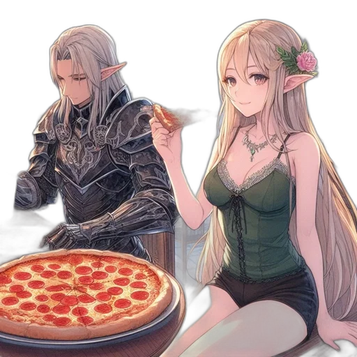 food, fantasy art, concept art, pixel art, anime, fire, monochrome, dark transparent PNG cut-out