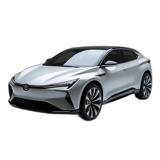 car, 3d render, concept art, photorealistic, toyota, miravo, concept transparent PNG cut-out
