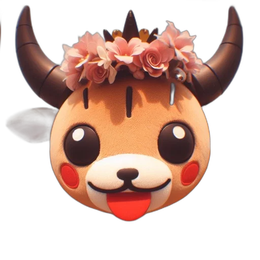 crown, animal, creature, hat, 3d render, anime, concept art, pixel art transparent PNG cut-out