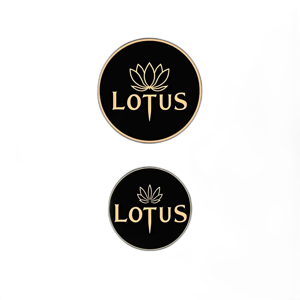 earth tones, two, identical, circular, logos, displayed, side, each transparent PNG cut-out