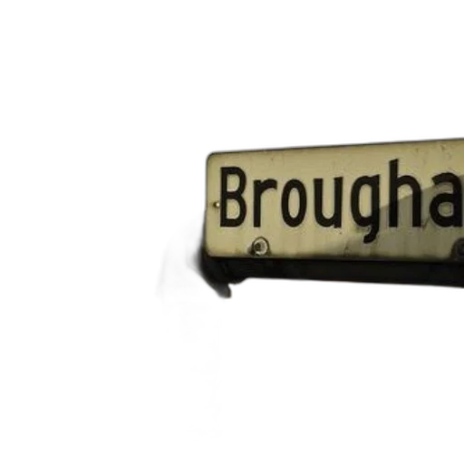 building, 3d render, street, sign, reading, brougham, blurred, background transparent PNG cut-out