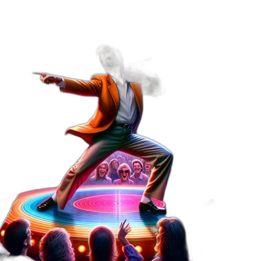 staff, jacket, concept art, vaporwave, 3d render, neon lights, fire, neon transparent PNG cut-out