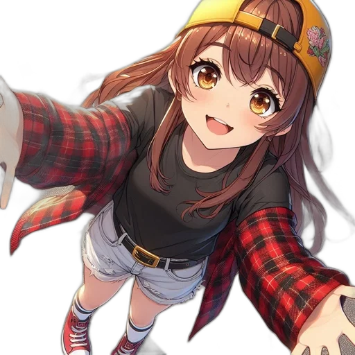 hat, jacket, face, weapon, anime, cartoon, pixel art, concept art transparent PNG cut-out