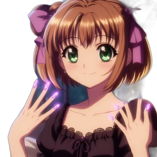 staff, face, dress, mask, anime, cartoon, vaporwave, pixel art transparent PNG cut-out