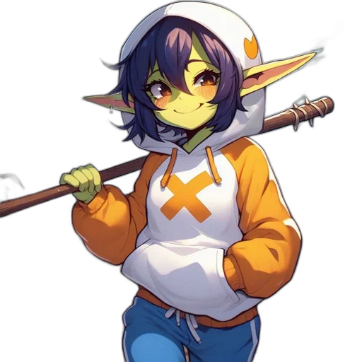 staff, sword, weapon, jacket, pixel art, fantasy art, concept art, anime transparent PNG cut-out