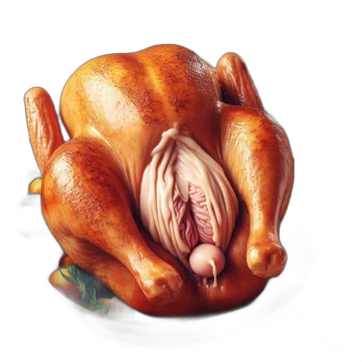 food, animal, crown, creature, photorealistic, 3d render, concept art, oil painting transparent PNG cut-out