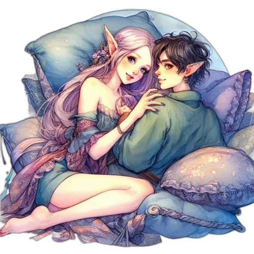 watercolor, fantasy art, pixel art, anime, snow, underwater, night, fire transparent PNG cut-out