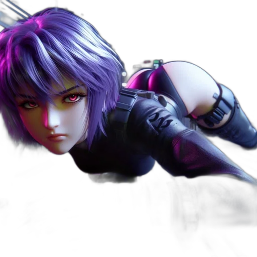 concept art, cyberpunk, fantasy art, 3d render transparent PNG cut-out