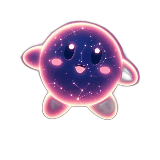 staff, creature, animal, crown, concept art, vaporwave, 3d render, pixel art transparent PNG cut-out