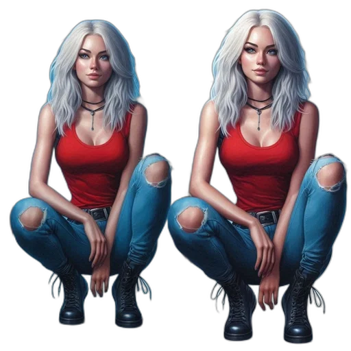 concept art, fantasy art, comic book art, photorealistic, blue, red, dark, neon transparent PNG cut-out