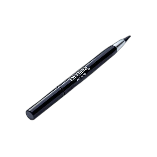 staff, weapon, photorealistic, black, eyeliner, pen, silver, tip transparent PNG cut-out