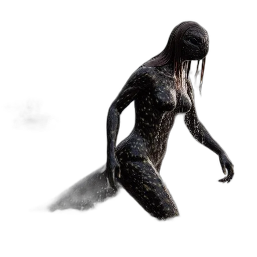creature, animal, hair, robot, concept art, 3d render, fantasy art, pixel art transparent PNG cut-out
