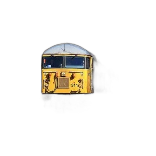 car, jewelry, hat, umbrella, 3d render, photorealistic, yellow, train transparent PNG cut-out
