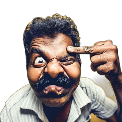 staff, face, mask, animal, photorealistic, pencil sketch, man, broad transparent PNG cut-out
