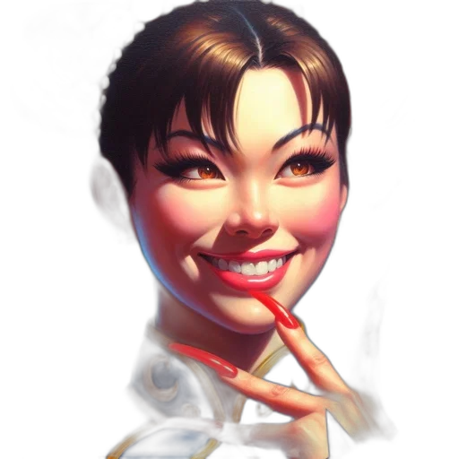 face, staff, photorealistic, concept art, comic book art, fantasy art, red, vibrant transparent PNG cut-out